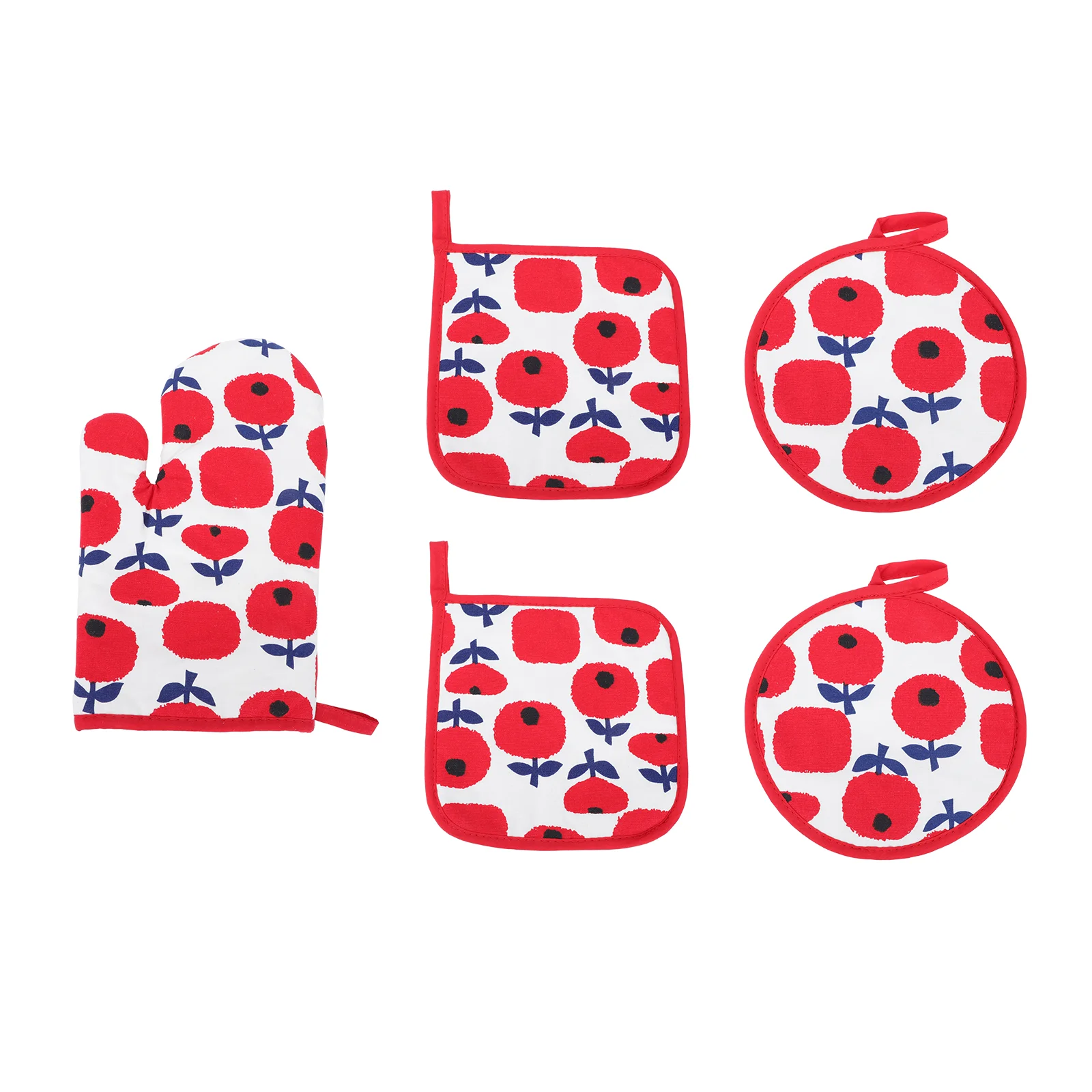 

Gloves Pot Oven Baking Holders Mitts Mittens Kitchenchristmas Floral Mitt Flower Favor Supplies Party Bbqnongrilling Cooking Mat