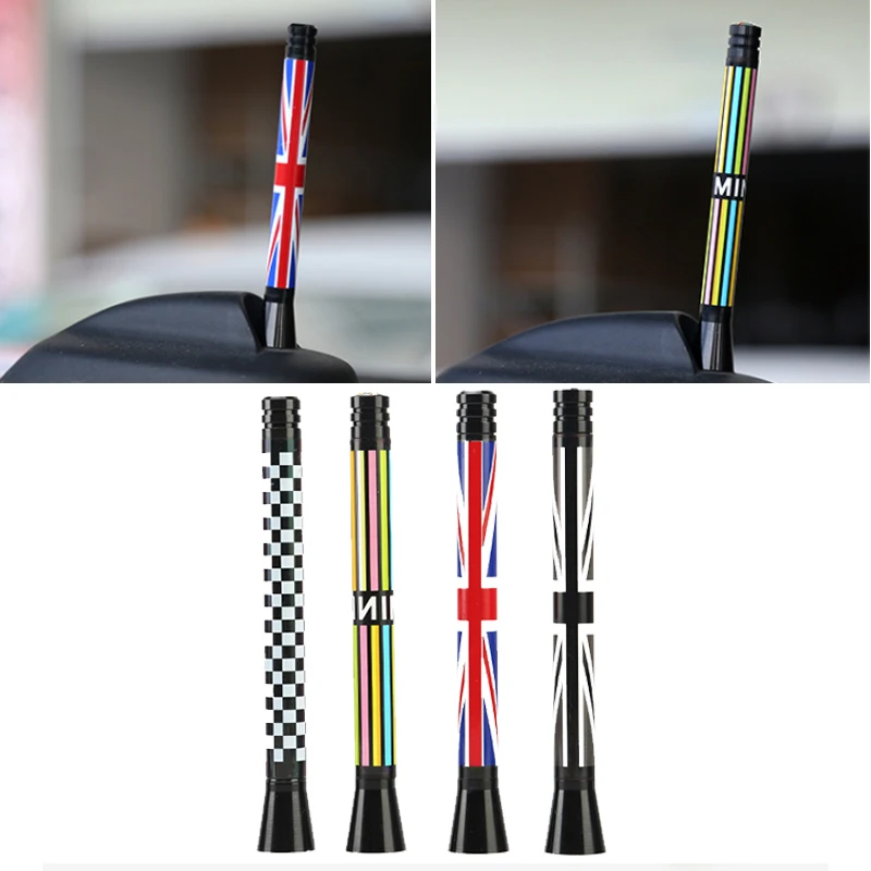 

Car Roof Union Jack Style Radio Antenna For Mini Cooper Countryman Clubman R55 R56 R57 R60 F55 F56 Car Exterior Accessories