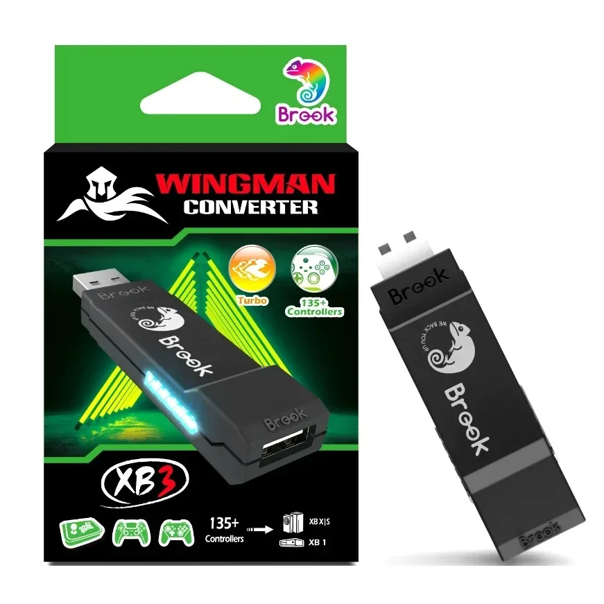 Фото Конвертер Brook Wingman XB3 для Xbox One/Xbox Series X | S/PC консоль проводной аркадный боевой палка адаптер контроллера Hitbox №1