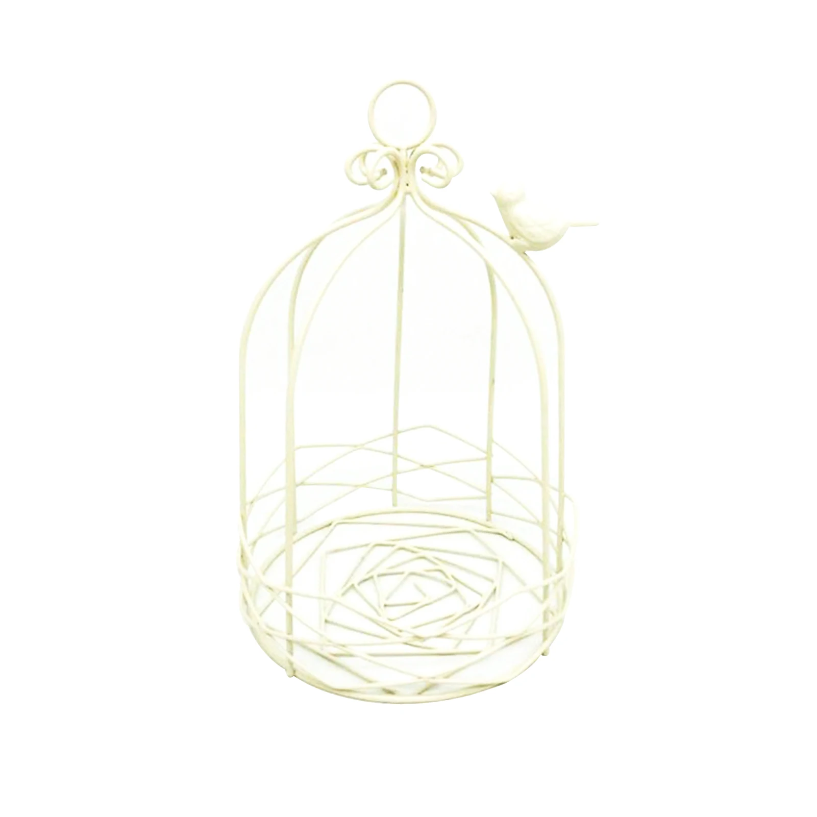 

Rack Floating Tray Home Decor Flower Planter Holder Patio Hanging Bracket Indoor Outdoor Feeder Balcony Bird Cage Stand Iron