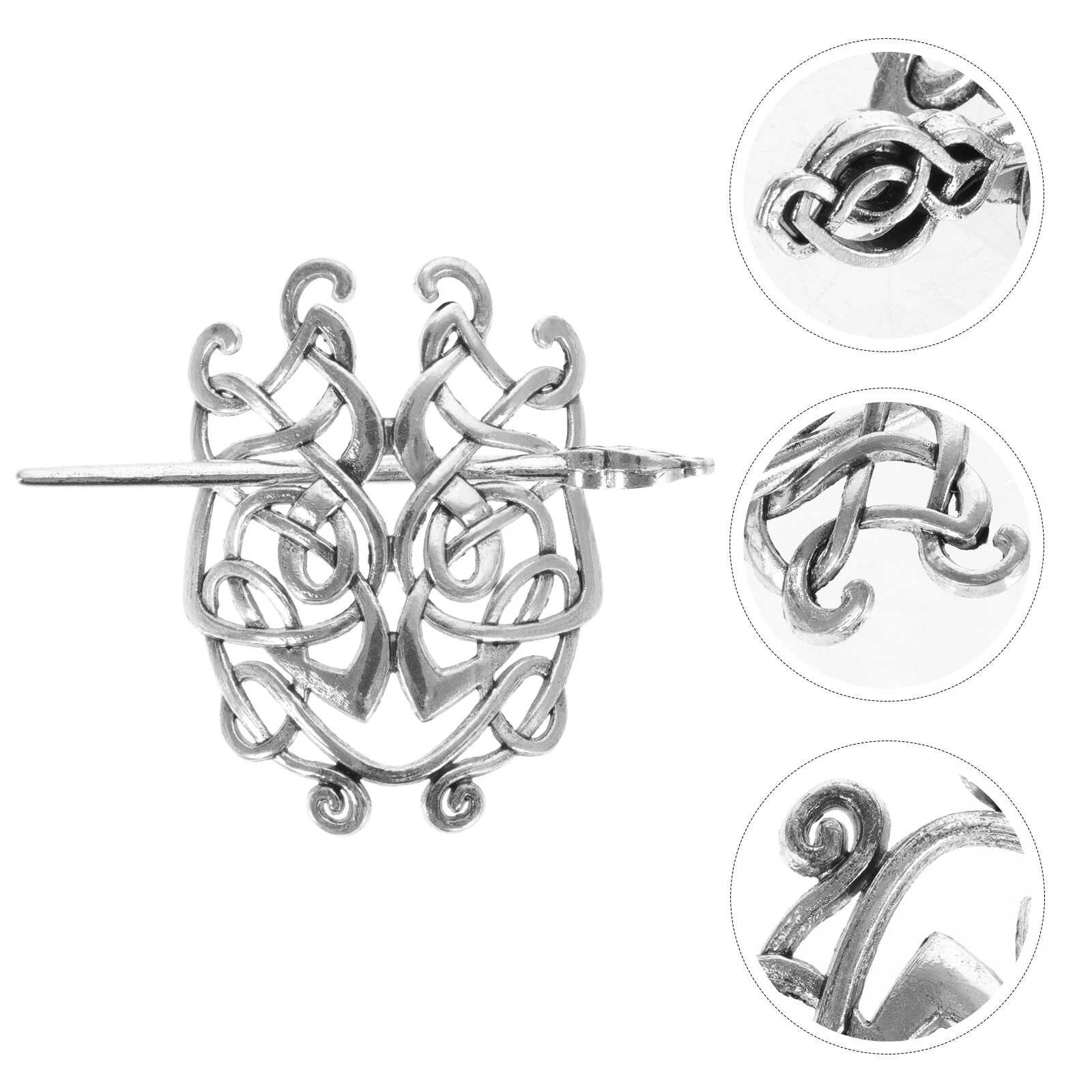 

Triangle Clip Women Hairpin Vintage Chignon Creative Stick Accessories Headdress Silver Accessories