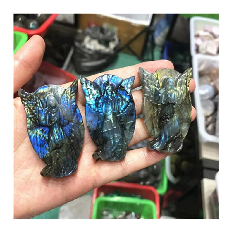 

Labradorite Angels Natural Hand Carved Crystals Healing Stones For Gifts
