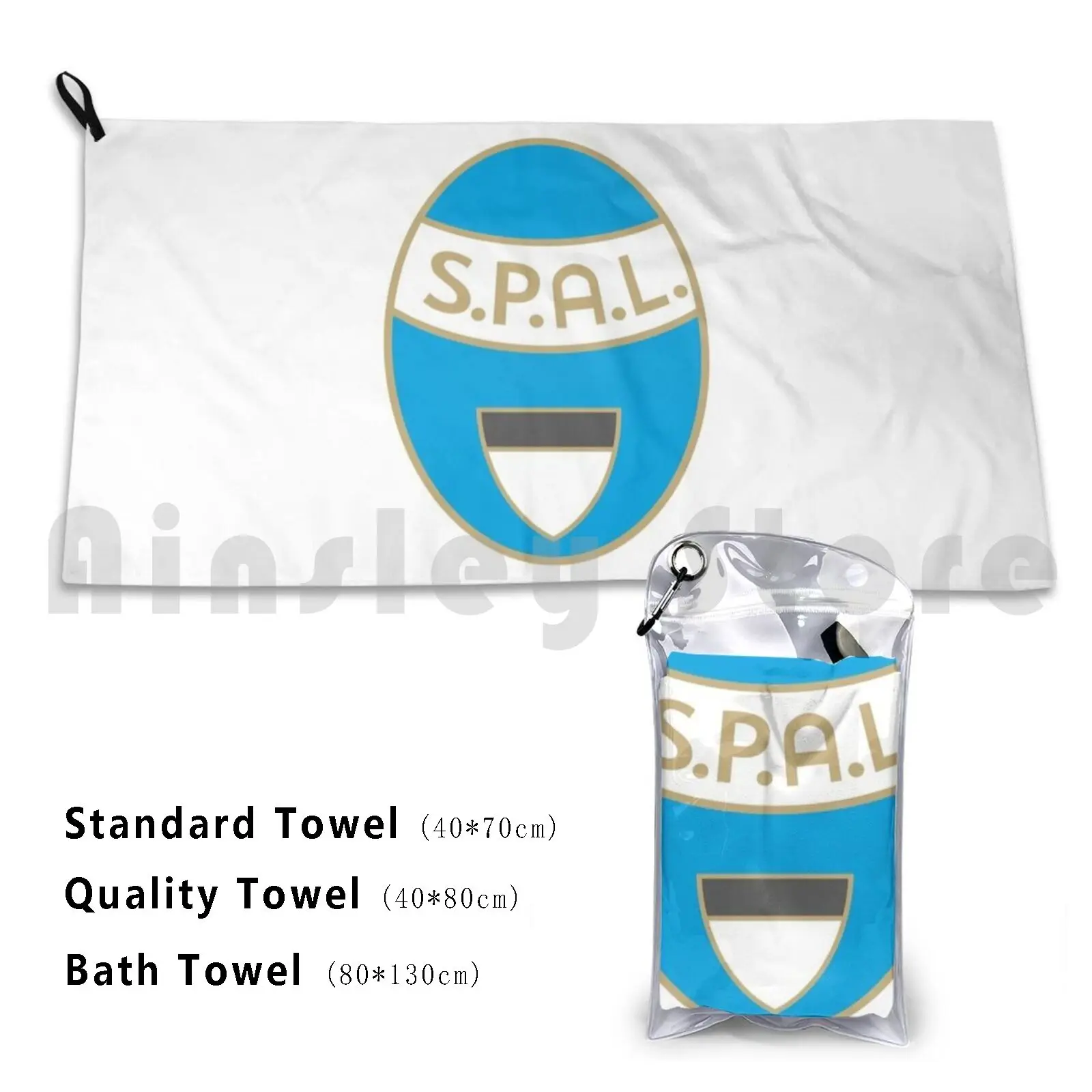 Spal Bath Towel Beach Cushion Spal Italy Euro Club Soccer Football