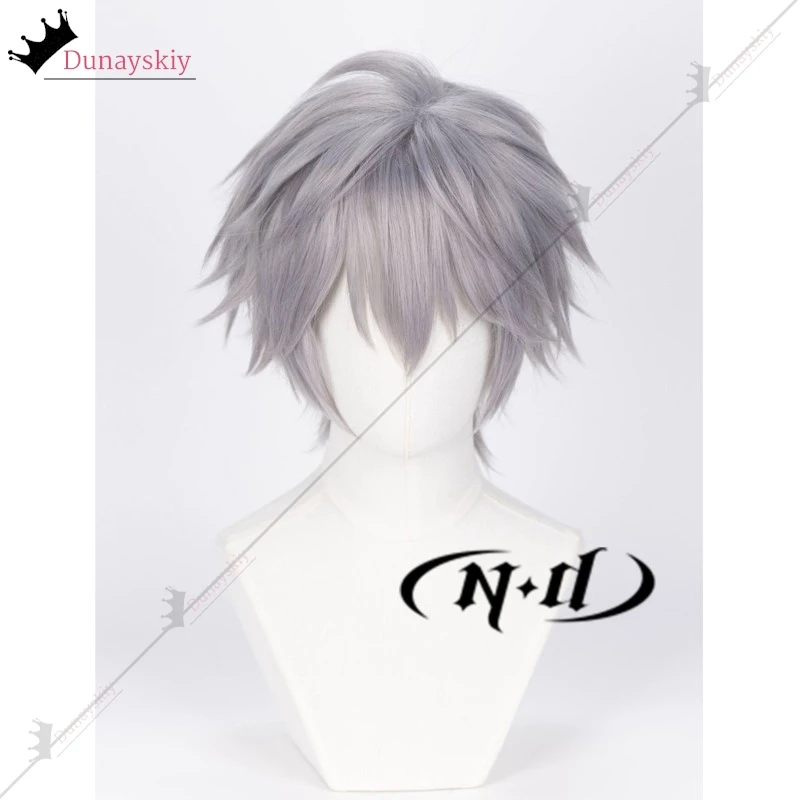 Till Anime Alien Stage Косплей Опора Новый Парик Серебристо-Серые Волосы Мужчины