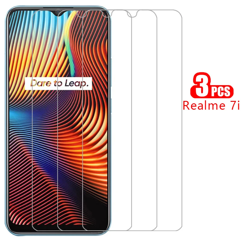 

protective tempered glass for realme 7i screen protector on realme7i 7 i i7 safety film realmi reame relme ralme realmi7i 6.5 9h