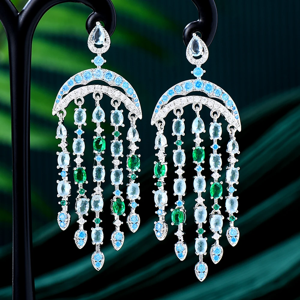 

GODKI 60 мм новые трендовые цветущие серьги для женщин для свадебной вечеринки индийские Дубай Свадебные украшения букле d'oreille femme подарок