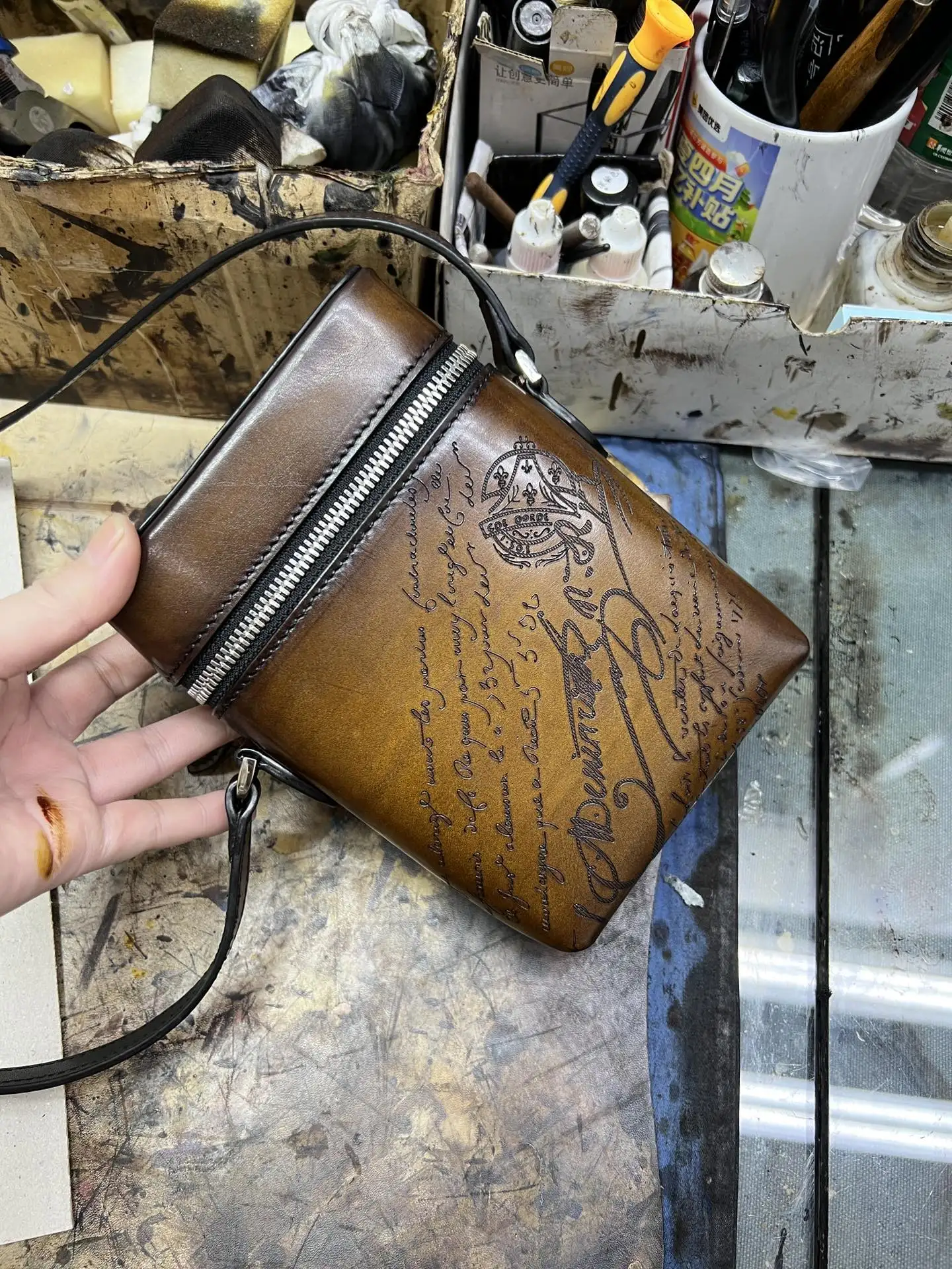 Vintage Small Crossbody Bag For Mobile Phone Cell Phone Card Holder Wallet Purse Leather Designer Shoulder Bag