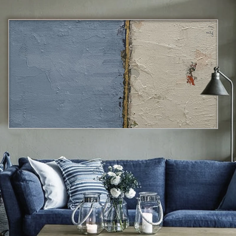 

Hand-painted Artistic Texture Oil Painting Abstract Decorative Painting Modern Porch Vertical Hanging Painting Canvas Frameless