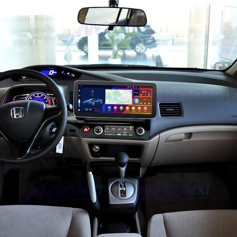 

Автомобильный радиоприемник для Honda Civic 2006-2011, DVD, GPS-навигация, Bluetooth, беспроводной телефон, Carplay, Android, видеоплееры, аудио 12,3"