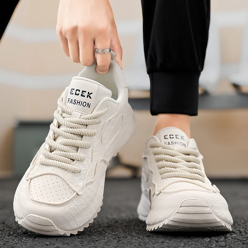 Ozhouzhan Men's Shoes Autumn and Winter Fashion Brand High-Grade Casual Argan Plus size 48 Sports Platform Increased Daddy Tr...