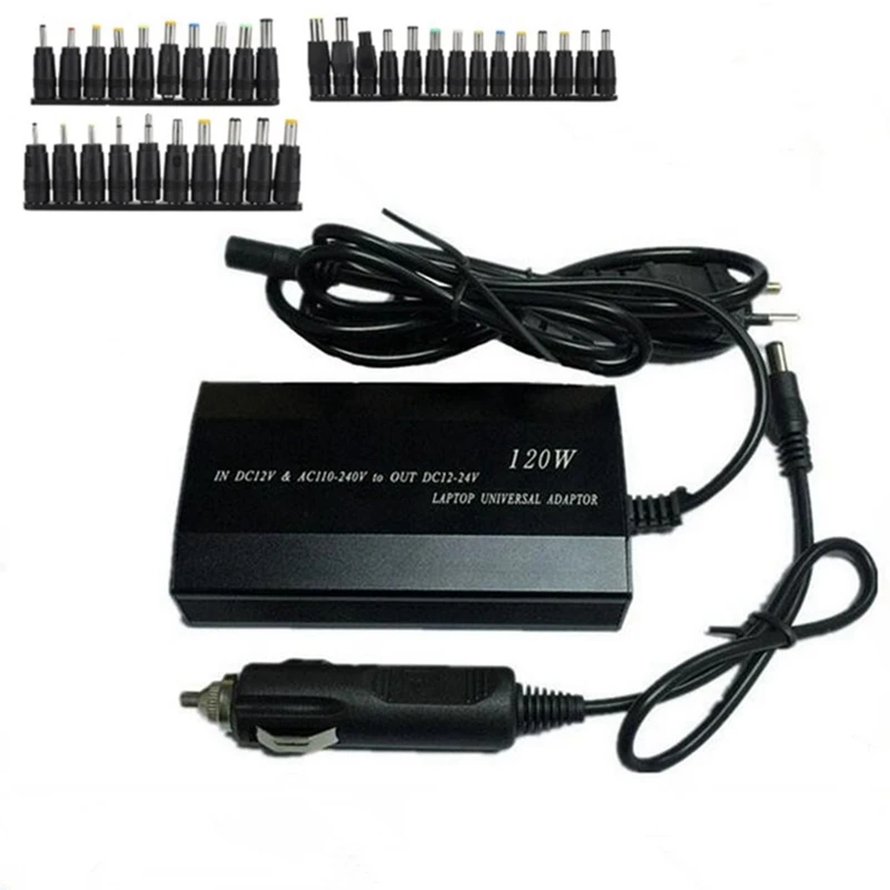 

Universal Notebook Power Adapter With 34 DC Connectors For Notebook Laptop Adapter For Home/Car Use (EU Plug)