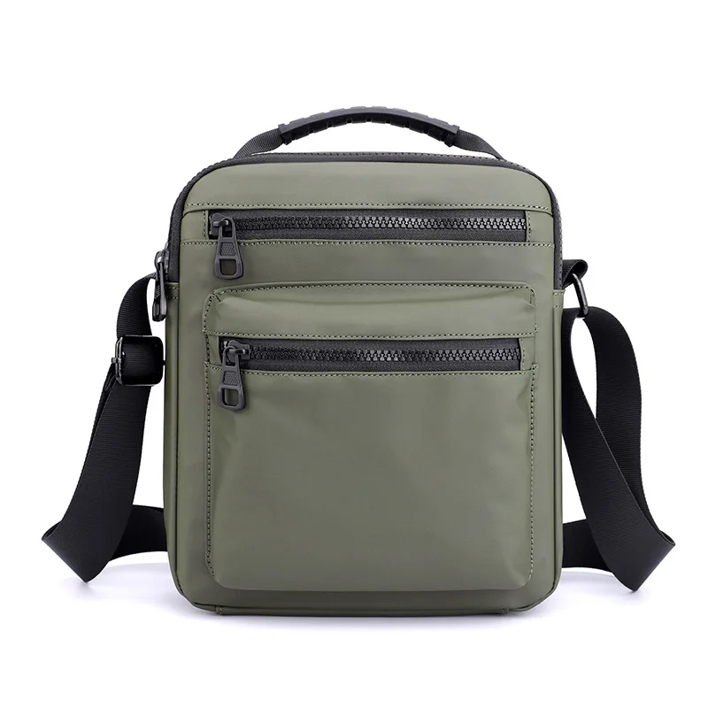 

Men's shoulder bag casual shoulder sports bag men's trendy solid color Oxford cloth messenger bag