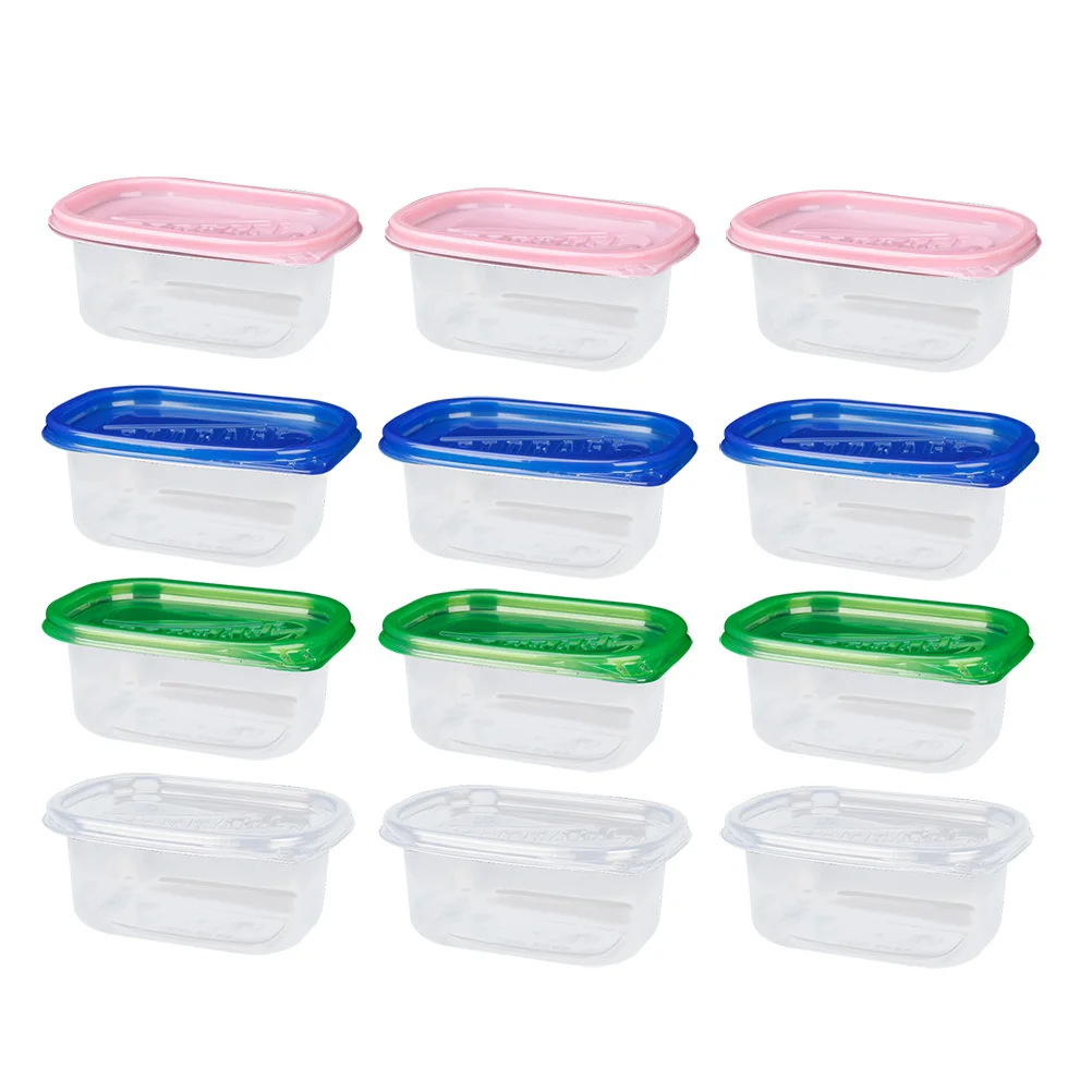 

12pcs Kitchen Storage Containers Meal Prep Boxes Store Packing Box Freezer Containers Bento Box