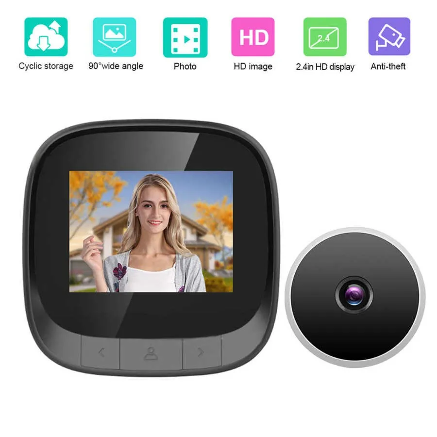 2.4inch Video Intercom Smart Visual Door Viewer Entry Digital Video Peephole Security Eye Monitoring Camera Home Security Best