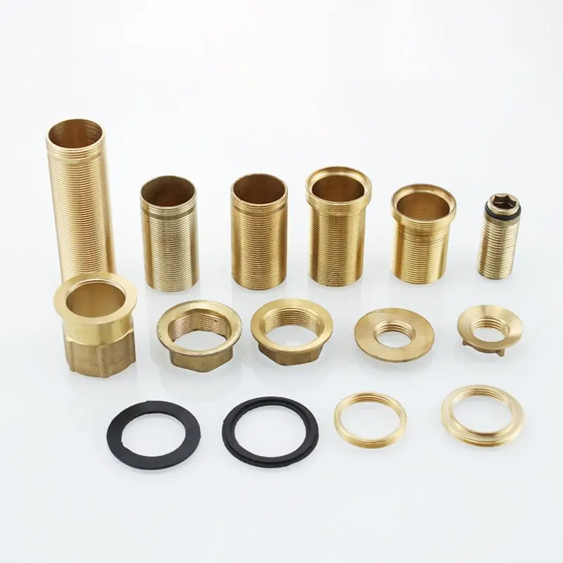 Faucet Replacement Parts Solid Brass Fixed Foot Kitchen Basin Tap Lengthened Fix Foot Mixer Installation Accessories Screw nut