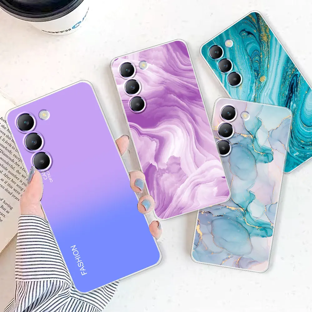 Противоударный прозрачный мягкий силиконовый чехол для Vivo V30 SE /Vivo V40