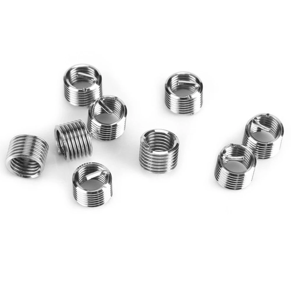 20 шт. комплект вставок для ремонта метрической резьбы M5 M6 M8 M10 M12 M14 Helicoil Car Pro Coil Tool *