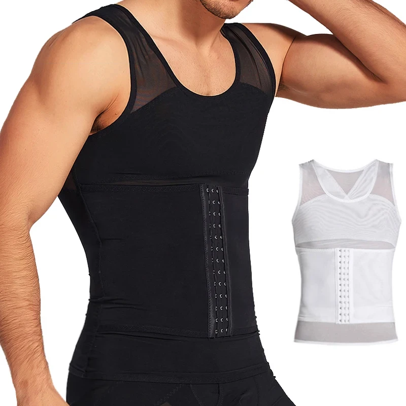 Мужской компрессионный жилет Hot Sweat Body Shaper от CXZD изготовленный из ПОЛИЭСТЕРА для