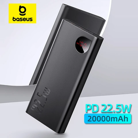 Baseus Портативный аккумулятор 20000 мАч с быстрой зарядкой USB-C — фото товара