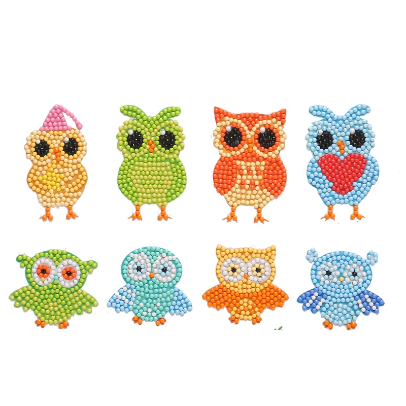 

Алмазная мозаика 5D "сделай сам", Наклейки для рисования, наборы наклеек для детей по номерам, наборы круглых алмазов