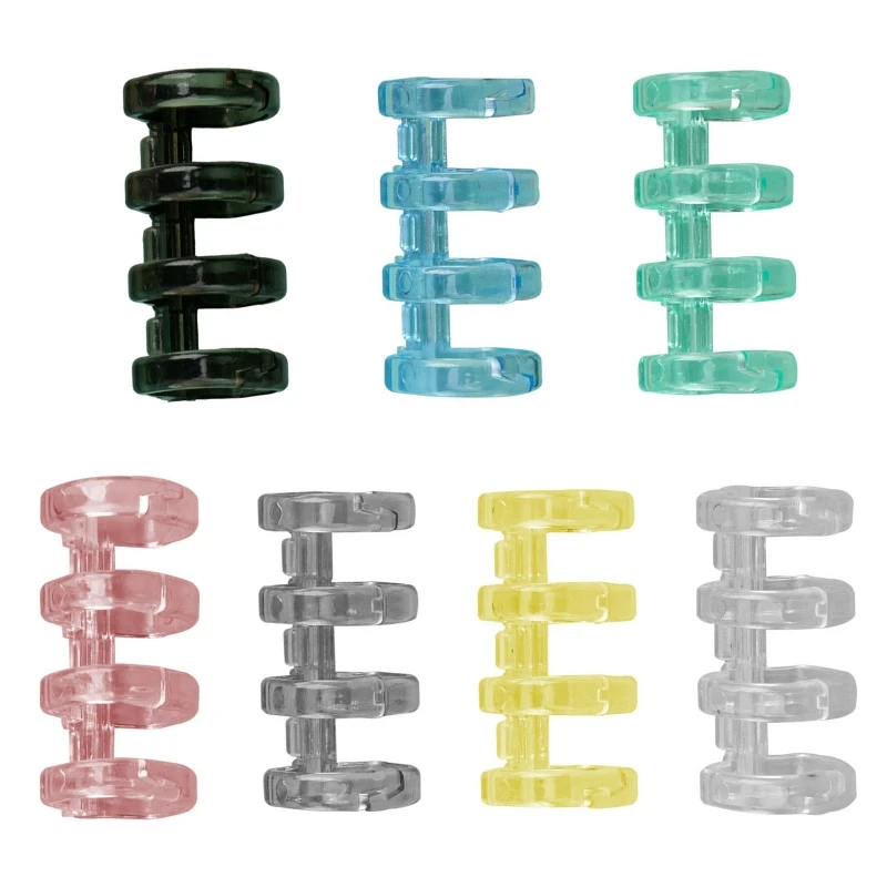 

4 Ring Loose Leaf Binders Book Rings Snap Split Hinged with 15mm Diameter Plastic for DIY Travel Diary Photo Album