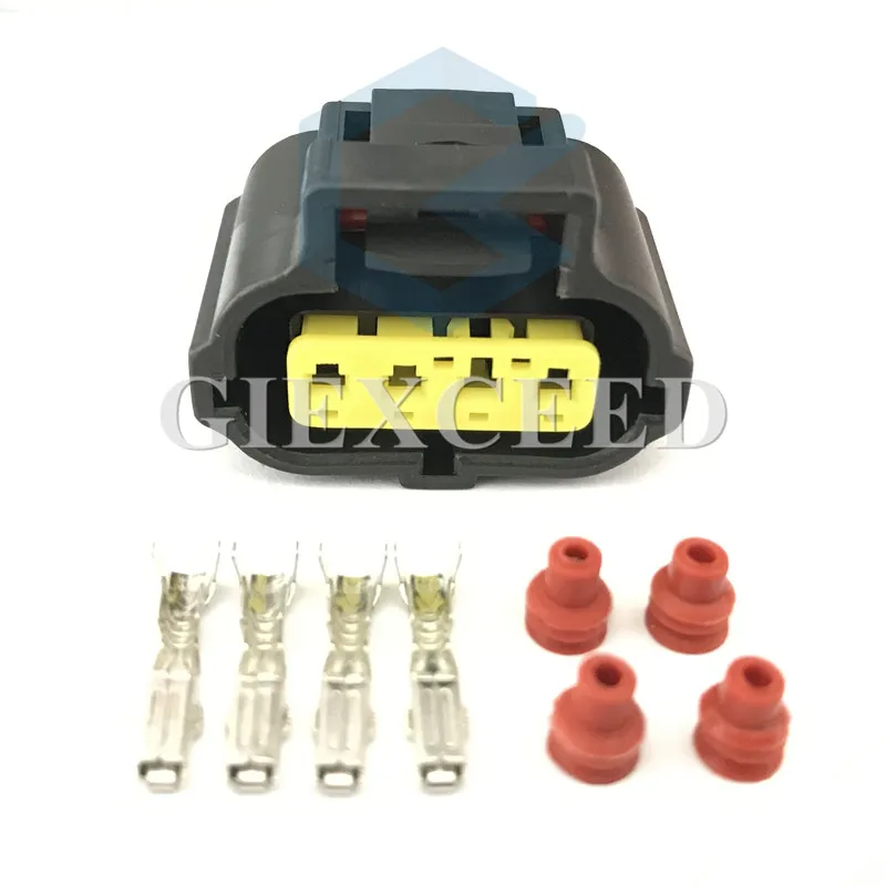 2 комплекта, 4-контактный стартер 178399-2 184046-1, розетка датчика дроссельной заслонки для Toyota 1JZ-GTE 2JZ-GTE