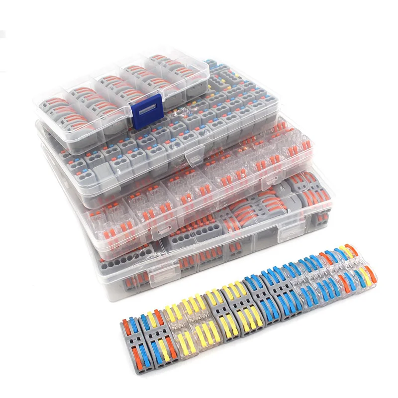 Набор клеммных колодок для проводов 222-212 222-413, мини-коннекторы для быстрой универсальной проводки, коннектор для электрического кабеля, магнитные коннекторы для лампы