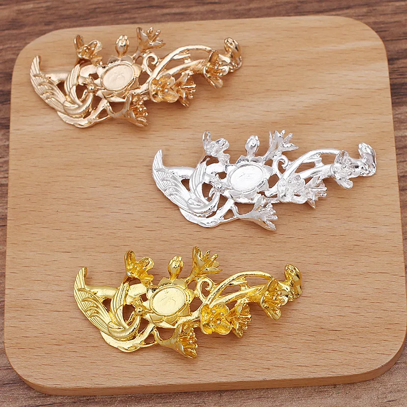 

SEA MEW 20 шт. Ретро стиль Дворец свадебный головной убор металлический сплав цветок Феникс аксессуары для изготовления ювелирных изделий