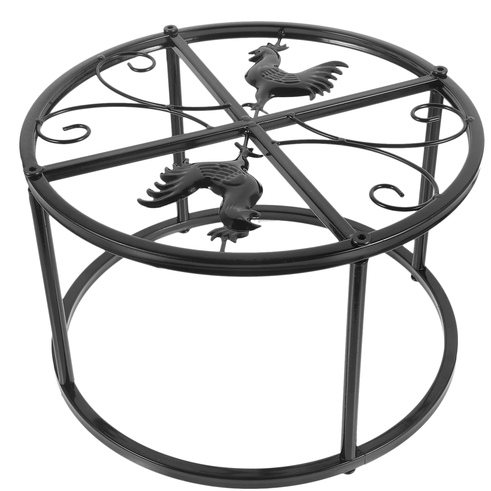 

Chicken Dust Bath Container Holder Feeder Coop Waterer Stand Rack Metal Support