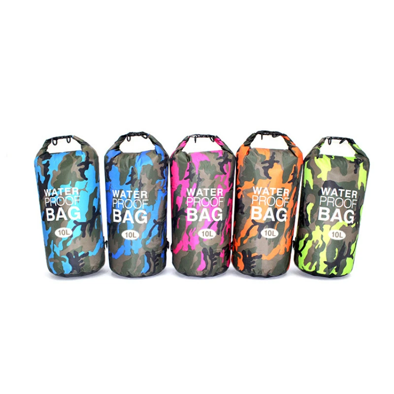 Waterproof Swimming Bag Dry Bag Camouflage Color Fishing Boat Kayak Storage Drifting Bag Beach Accessories