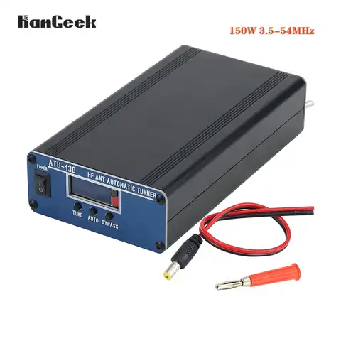 HamGeek ATU-130 150 Вт 3,5-54 МГц HF автоматическая антенна тюнер для коротковолновой антенны с синей панелью