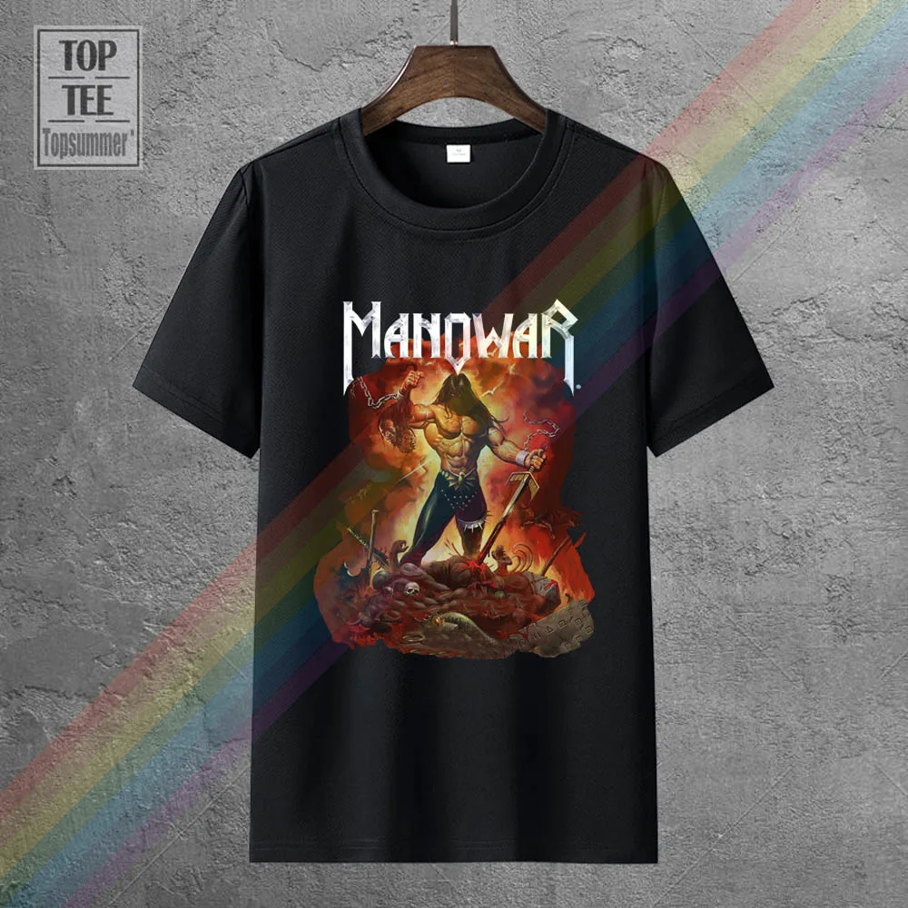 

Rare Manowar The Dawn Of Battle 2002 T-Shirt Usa Reprintt