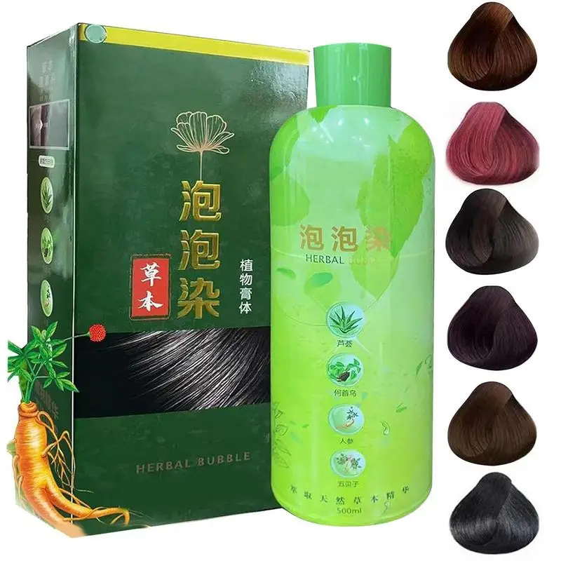 

Herbal Hair Dye 3 In 1 Lasting Long Hair Dye Conditioner For Dark Hair Natural Hair Coloring Shampoo For Men Women And Old Men