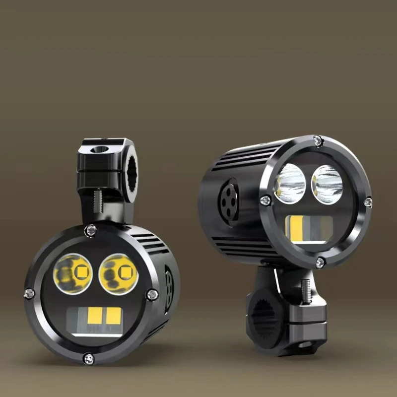 

Motorcycle electric vehicle spotlights DC40 aviation aluminum CNC ultra long life irradiation distance