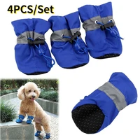 4pcsset pet dogs shoes waterproof chihuahua boots anti slip for small puppies footwear accessories