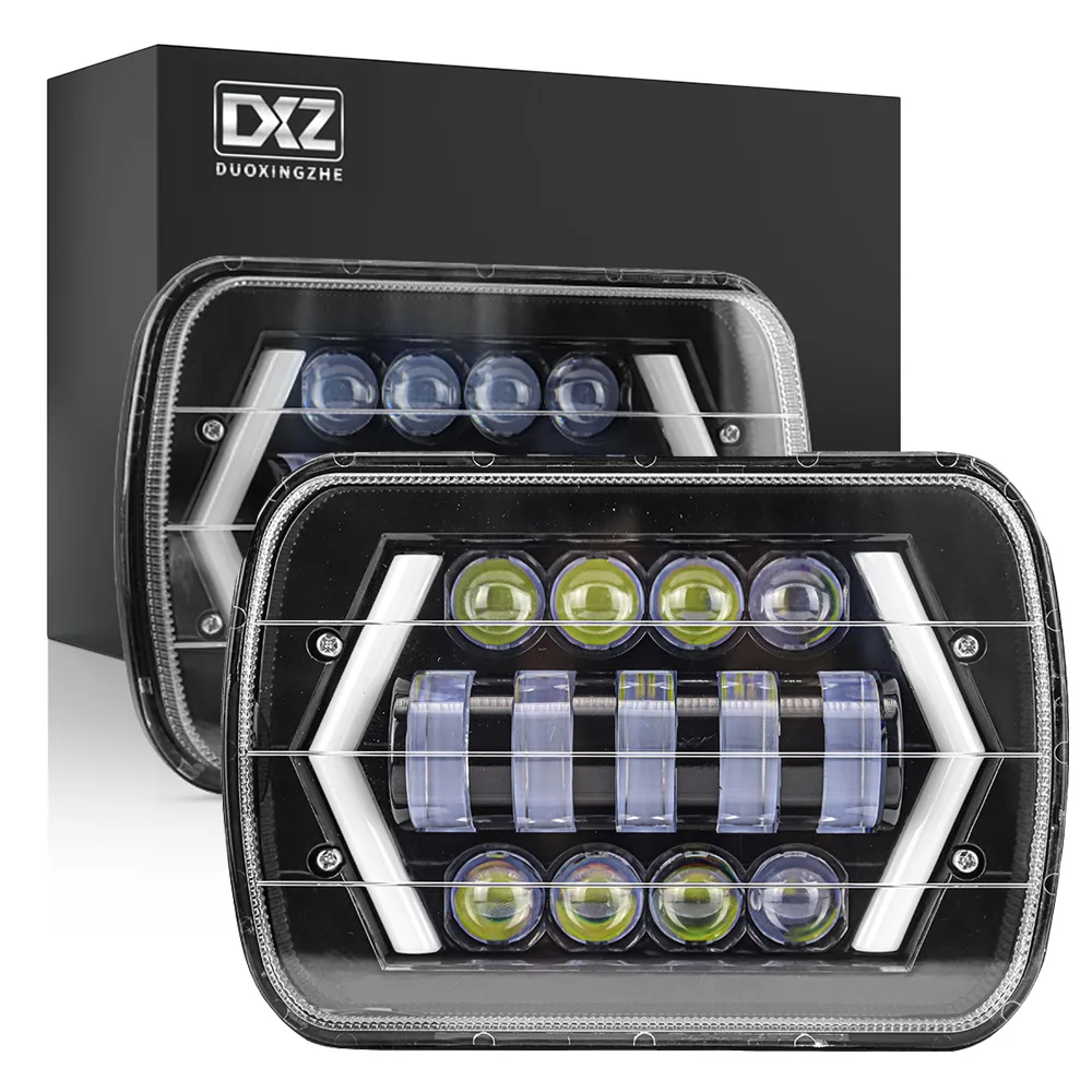 

2 шт., Автомобильные светодиодные ходовые огни, 5x7 дюймов, 12 В, 24 В