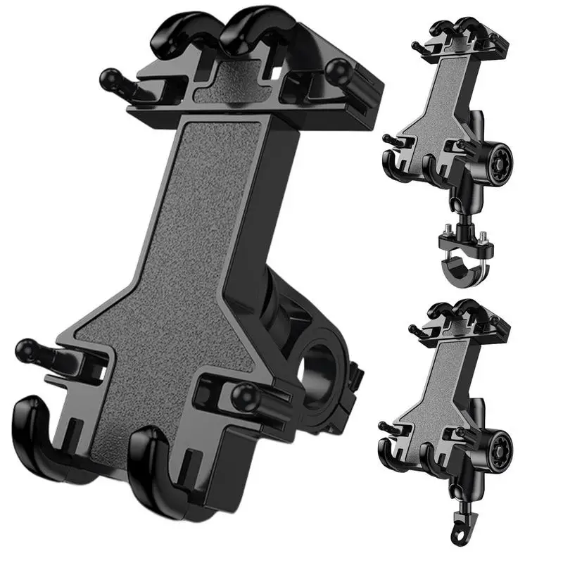 

Motorcycle Phone Holder Universal Phone Holder Stand Auto Lock Mobile Phone Holder Shockproof Phone Bracket With Safety Lock
