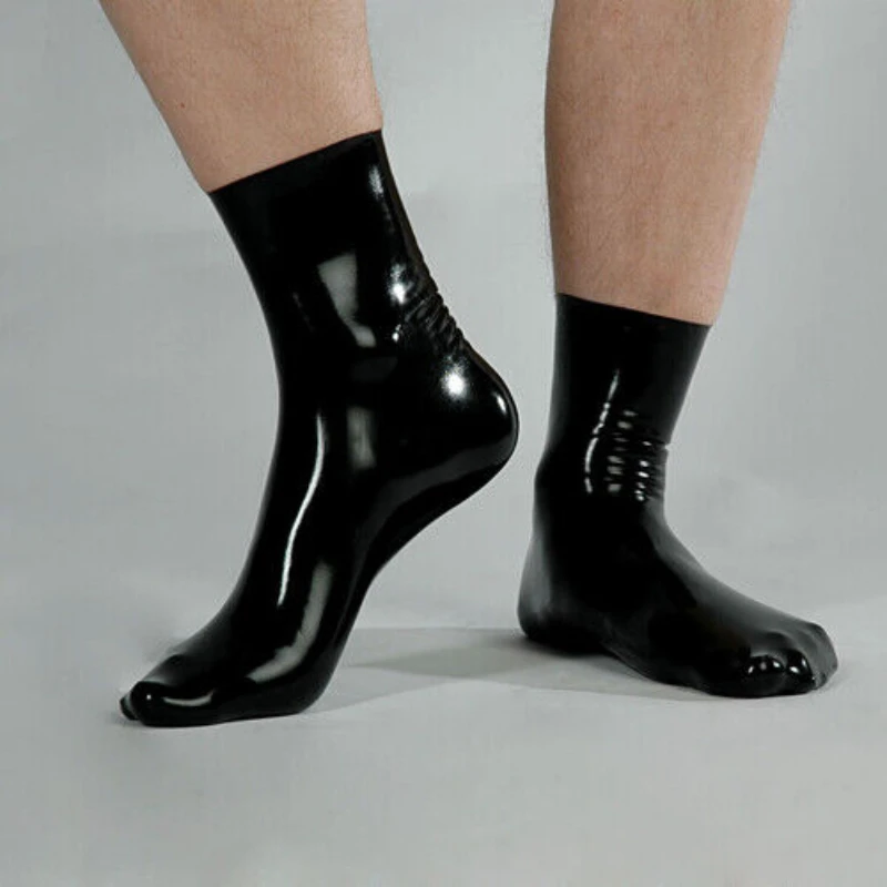 100% латексная резина Gummi Feet для косплея Schwarze Socken Party 0 4 мм S-XXL