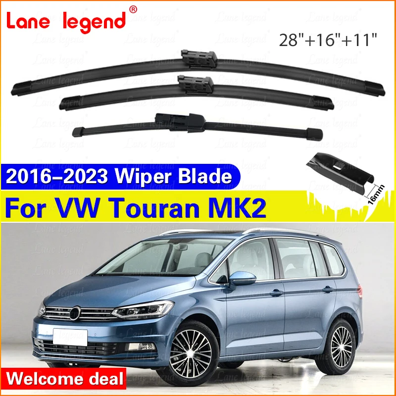 Для VW Volkswagen Touran 5T 2016-2023 стеклоочиститель передний и задний дворник лобовое стекло