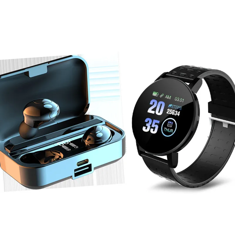 Роскошные беспроводные Bluetooth-наушники 2 в 1 LB9 с 119plus умные часы TWS вкладыши для ушей
