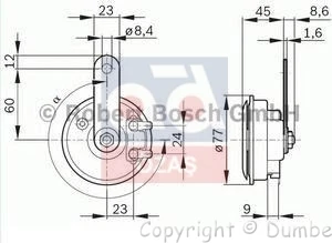 

Набор звуковых сигналов 9320332802 дюйма, 12 В-50 Вт-Гц, сталь FC9 * A.G.Z ****