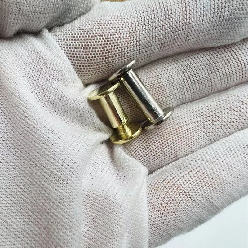 2/10 шт. M5x5-150 мм золотистый Серебристый кожаный ремень для сумок фотоальбомов