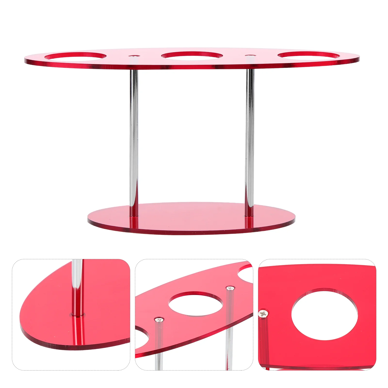 

Ice Cream Stand Holder Table Food Display Restaurant Ice-cream Rack Sushi Cone Plastic Trays