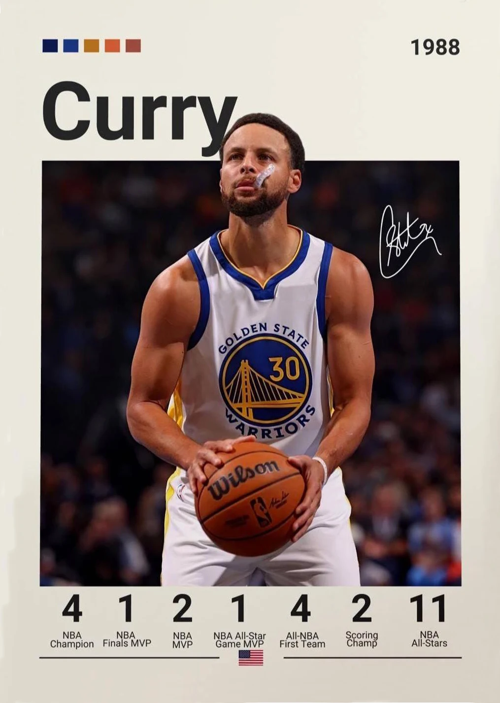 Портрет баскетболиста, печать на холсте