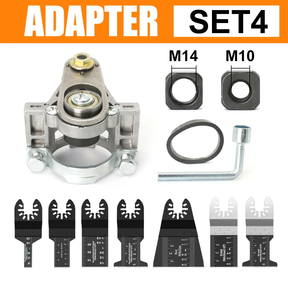 

Универсальный переходник для угловой шлифовальной машины с резьбой M10 и M14 для полировальных машин типа 100 и 125 - принадлежности для осциллирующего инструмента