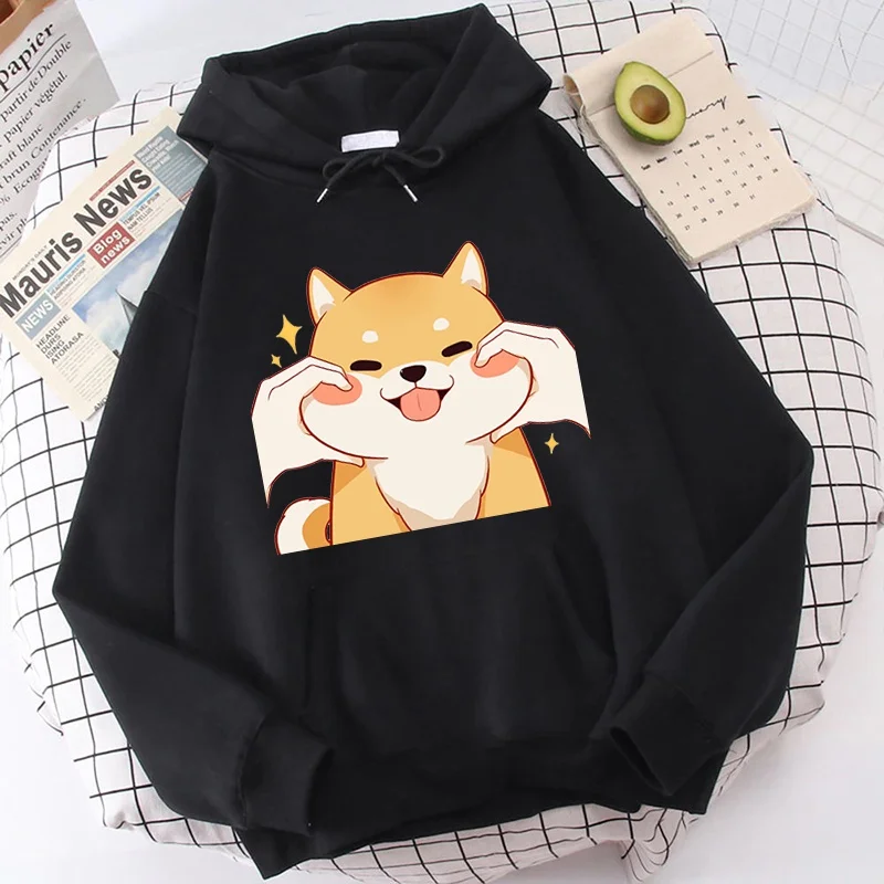 

Shiba Inu Hoodie Unisex Autumn Winter Fashion Hooded Sweatshirt Casual Harajuku Pullover