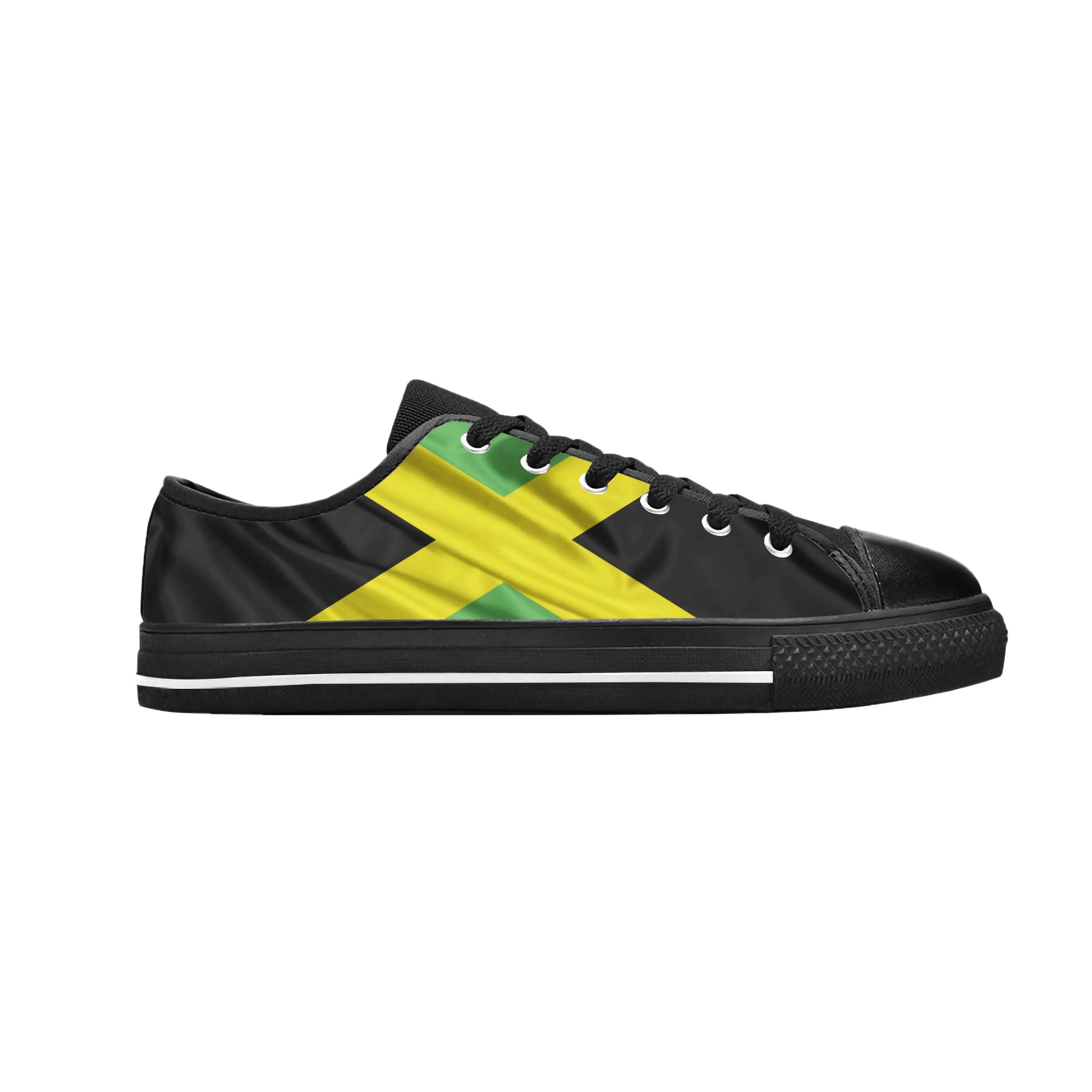 

Jamaica Jamaican Lion Flag Patriotic Pride Fashion Casual Cloth Shoes Low Top Comfortable Breathable 3D Print Men Women Sneakers