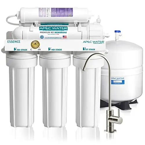 

APEC Water Systems ROES-PH75 Essence Series Top Tier Mineral pH+ 75 GPD 6-Stage Certified Ultra Safe Reverse Osmosis