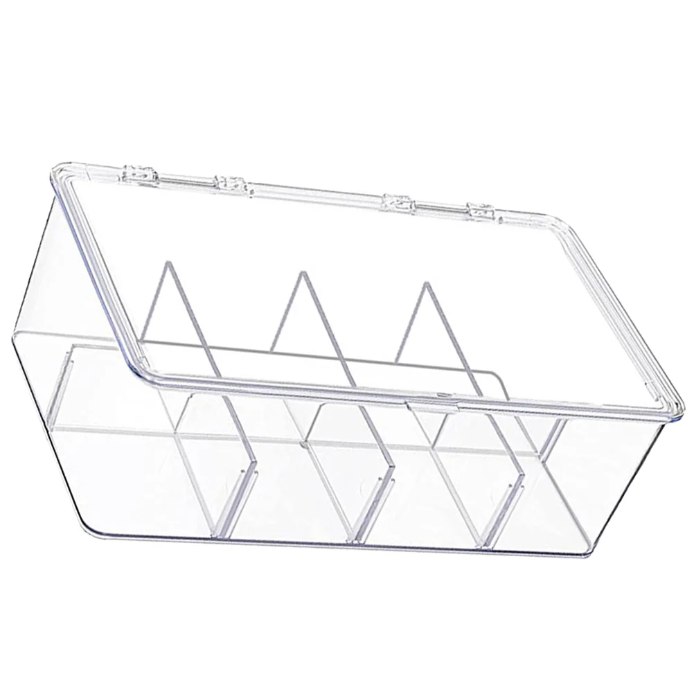 

Coffee Bag Case Sundries Holder Creamer Transparent Makeup Hair Clips Storage Acrylic Kitchen Pantry Bin Office