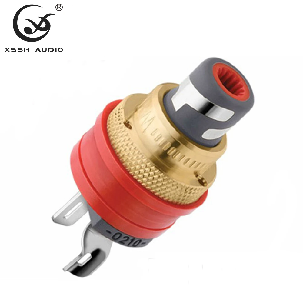 

1 box(2pcs) Lotus YIVO Audio HIFI HI-end Original Pure Silver Type Nextgen 0210AG Amplifier Female RCA Connector Chassis Socket